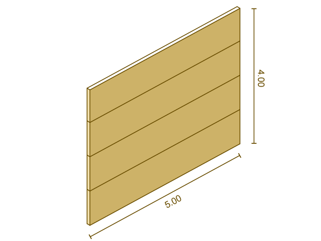 Solid facade element